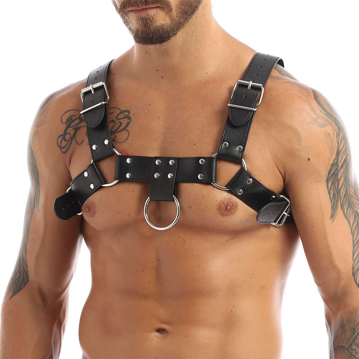 Men's Punk-Style Chest Accessory - skyjackerz