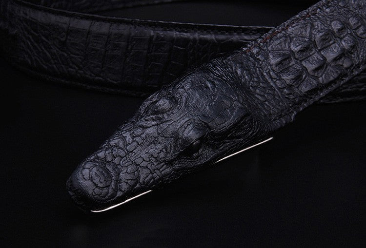 Men's Stylish Crocodile Leather Belt - skyjackerz