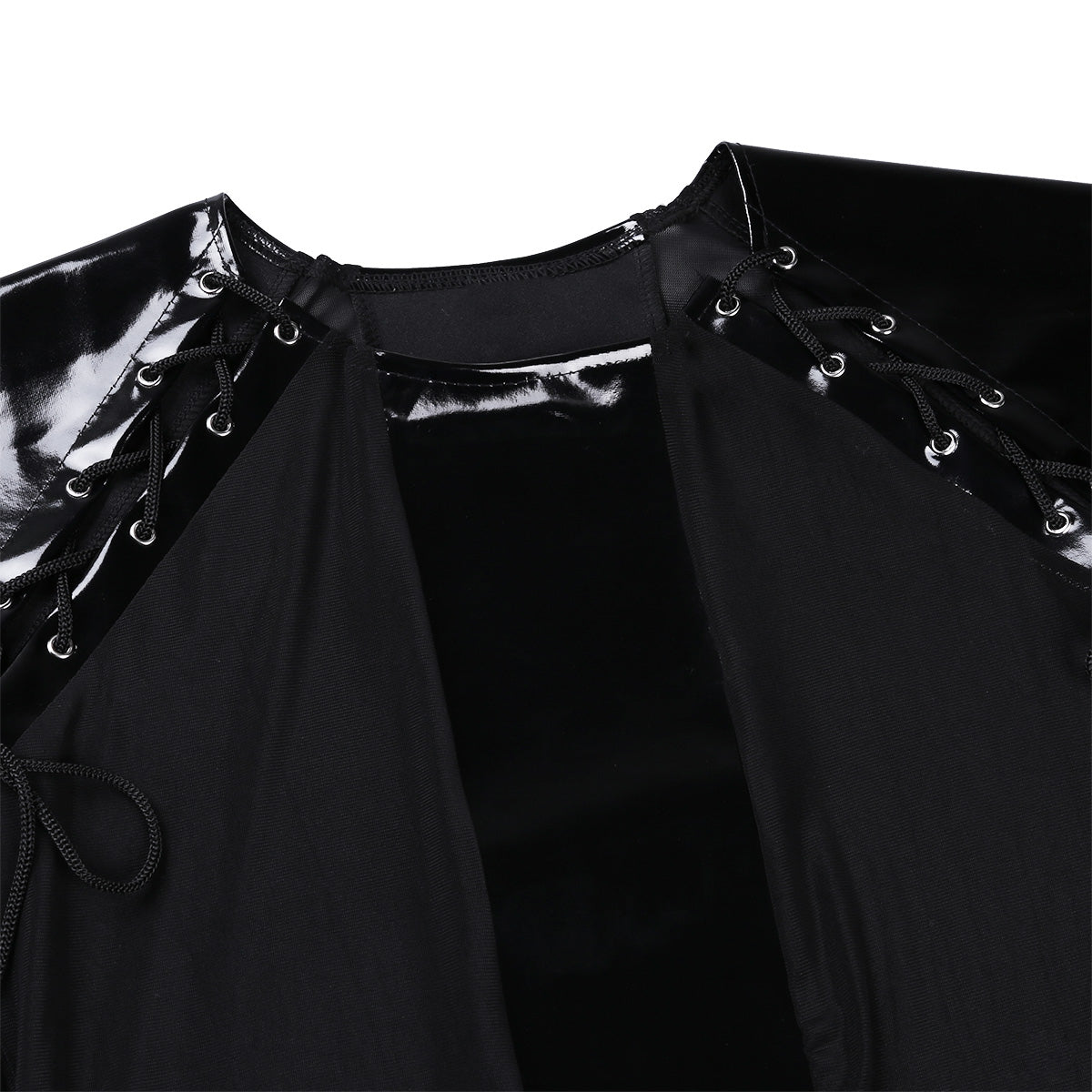 Men's Leather See Through Mesh Top - skyjackerz