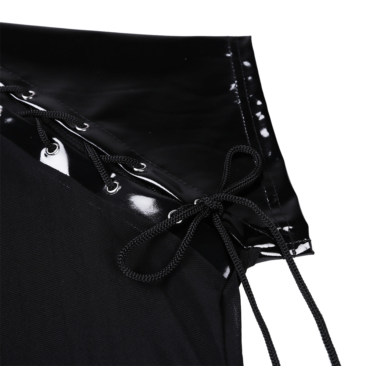 Men's Leather See Through Mesh Top - skyjackerz