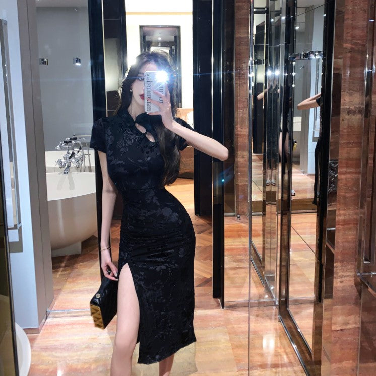 Women Sexy Spaghetti Strap Cheongsam - skyjackerz
