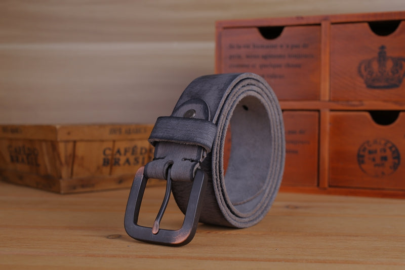Men's Full Grain Genuine Leather Belt - skyjackerz