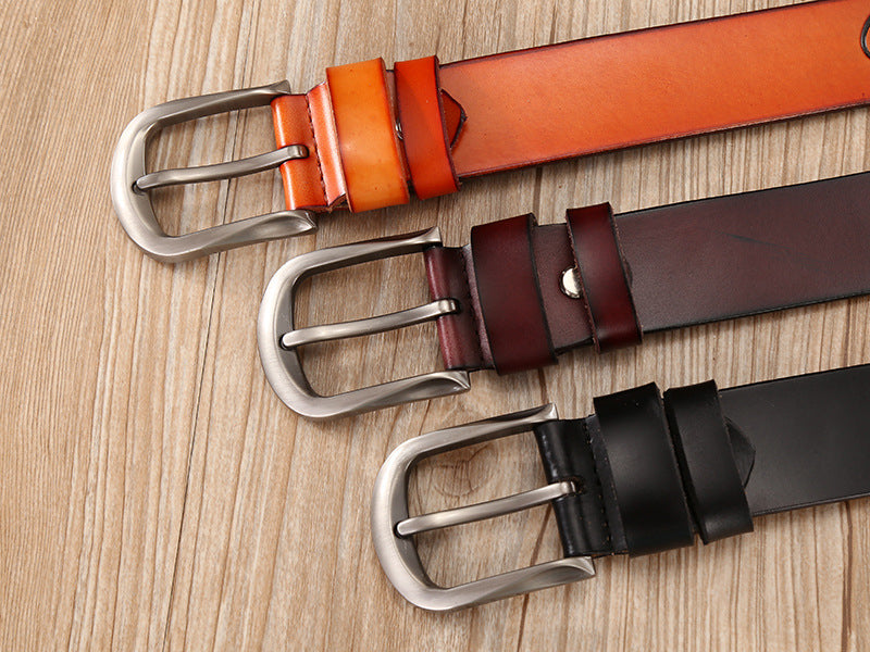 Eagle Buckle - Bronze / Black / 105 cm Men's Eagle Embossed Leather Belt - skyjackerz