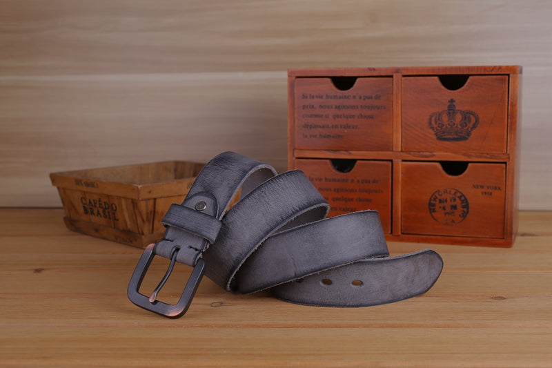 Men's Full Grain Genuine Leather Belt - skyjackerz