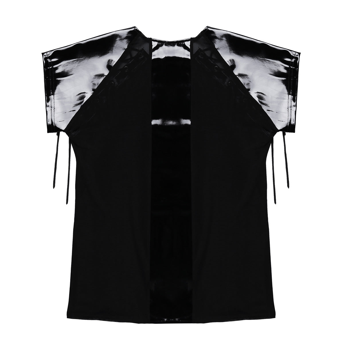 Men's Leather See Through Mesh Top - skyjackerz