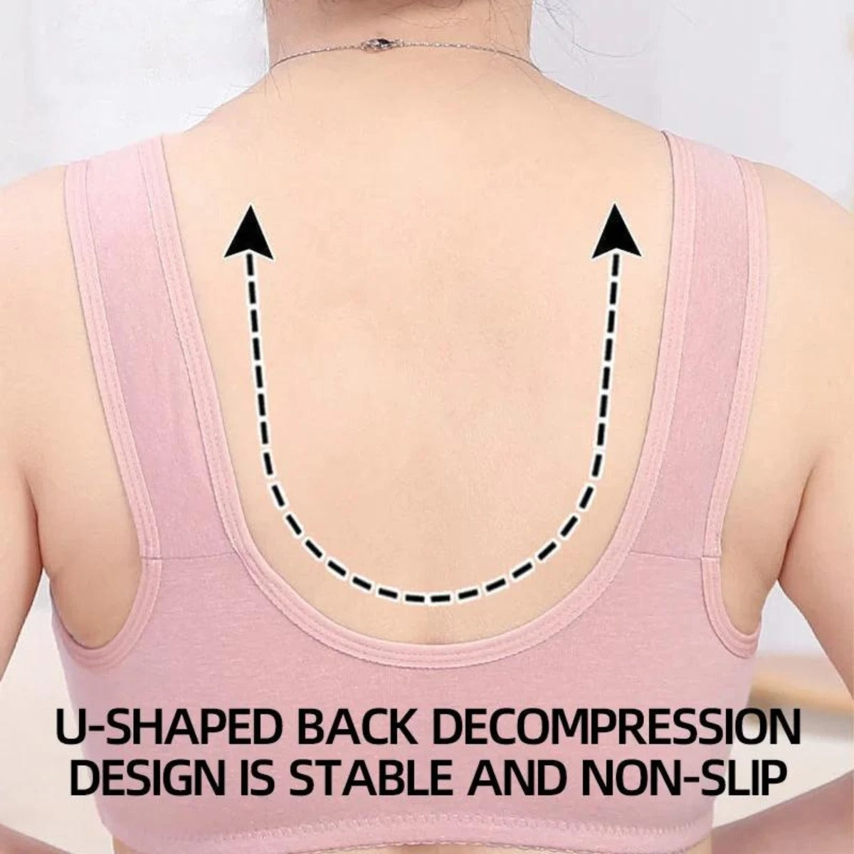 Cotton Front Closure Bra - skyjackerz