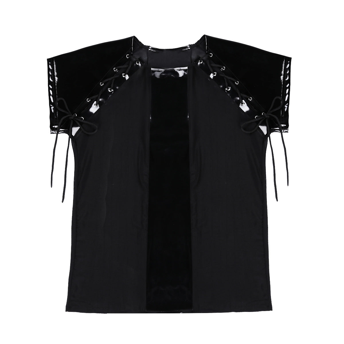 Men's Leather See Through Mesh Top - skyjackerz