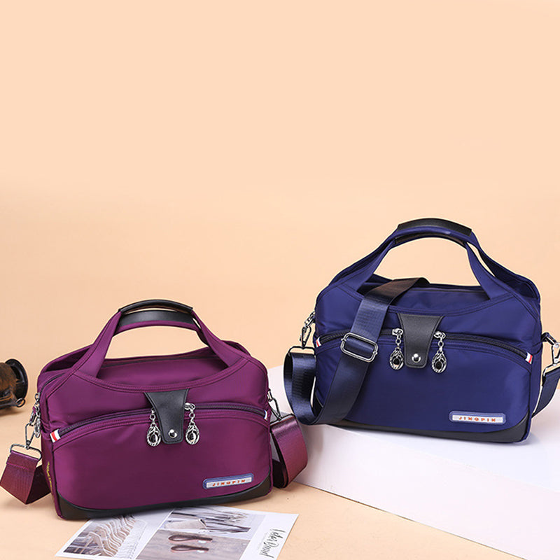 Red Wine Women's Leather Crossbody Purse - Do-It-All Handbag - skyjackerz