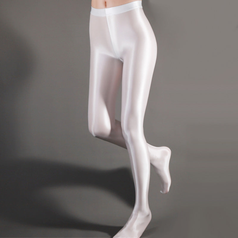Women's Shiny Satin Sport Stockings - skyjackerz