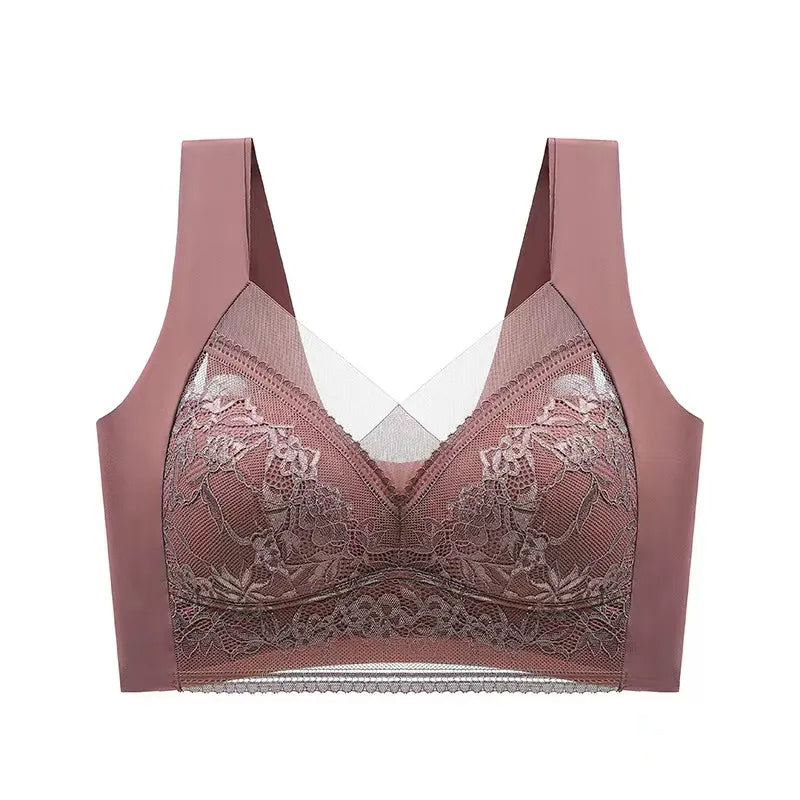 3 Pcs Women's Seamless Lace Push-Up Bra Set - skyjackerz