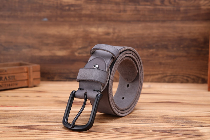Men's Full Grain Genuine Leather Belt - skyjackerz