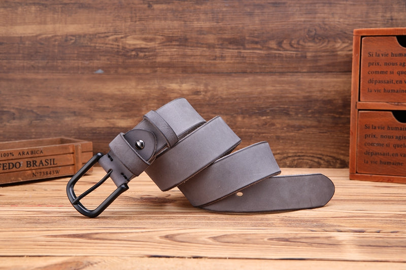 Men's Full Grain Genuine Leather Belt - skyjackerz