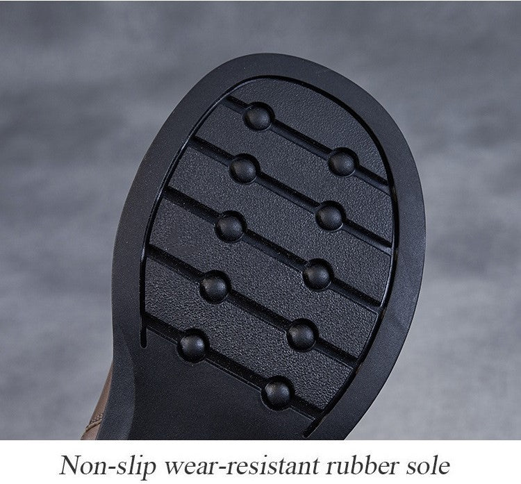 Women's Calfskin Warm Short Boots - skyjackerz