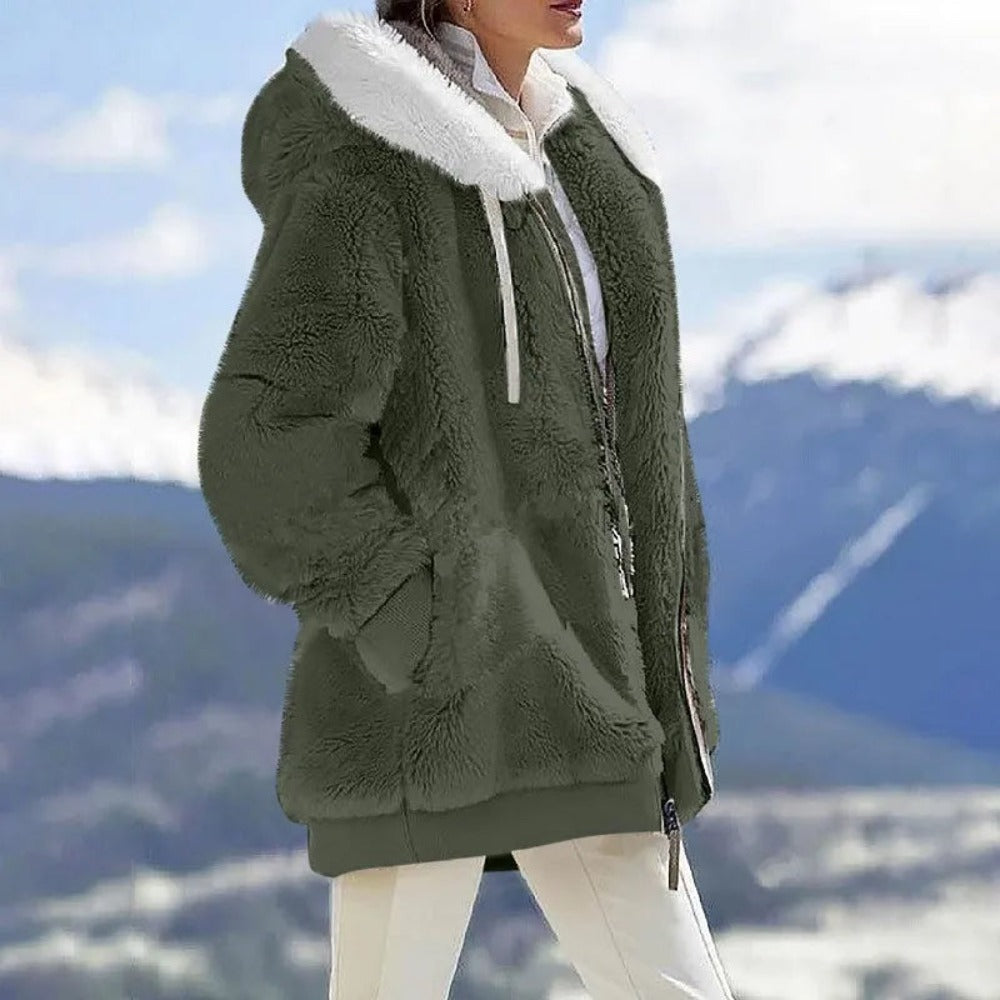 Army Green / S Winter Fashion Cashmere Fleece Jacket - skyjackerz