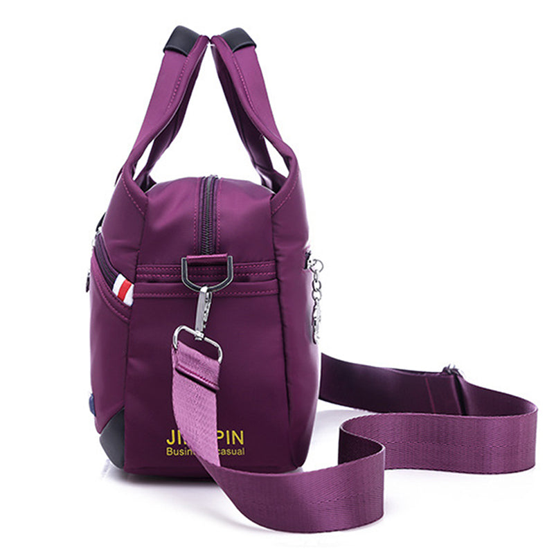 Red Wine Women's Leather Crossbody Purse - Do-It-All Handbag - skyjackerz