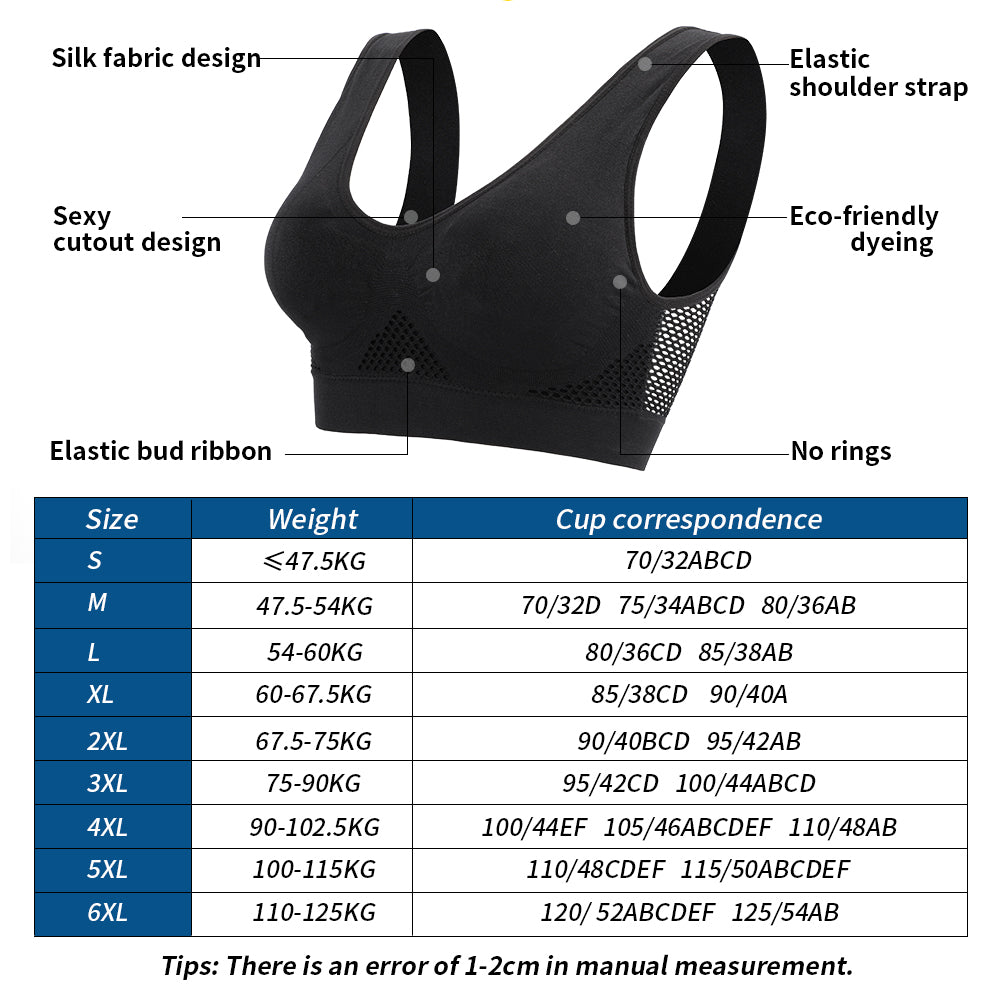 Breathable Cool Liftup Air Bra - skyjackerz