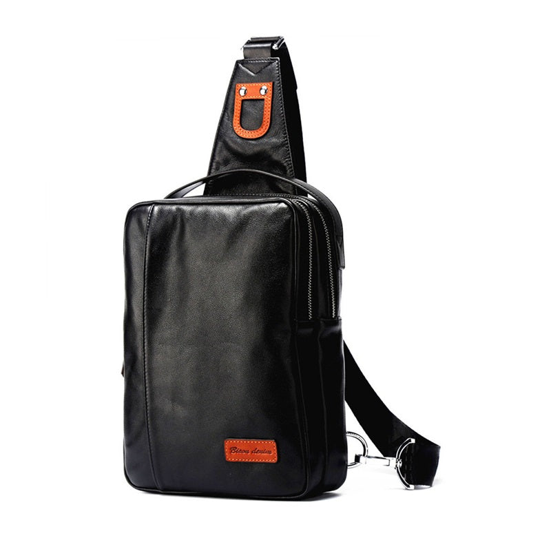 Black / Big (28.5x20x9cm) Men's Business Leasure Shoulder Bags - skyjackerz
