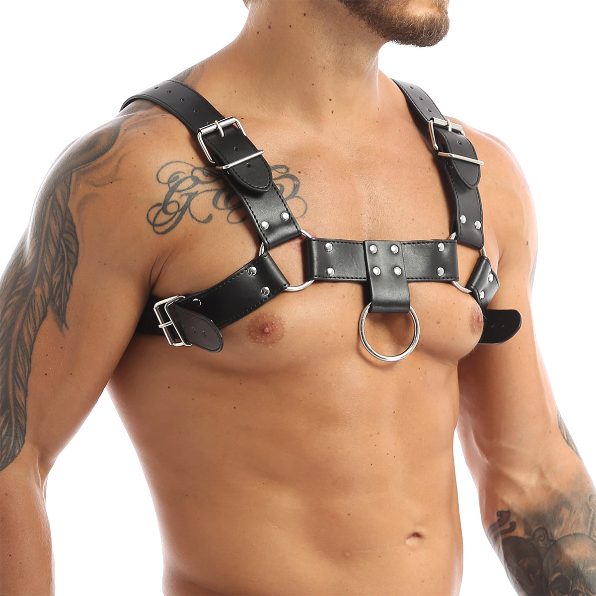 Men's Punk-Style Chest Accessory - skyjackerz