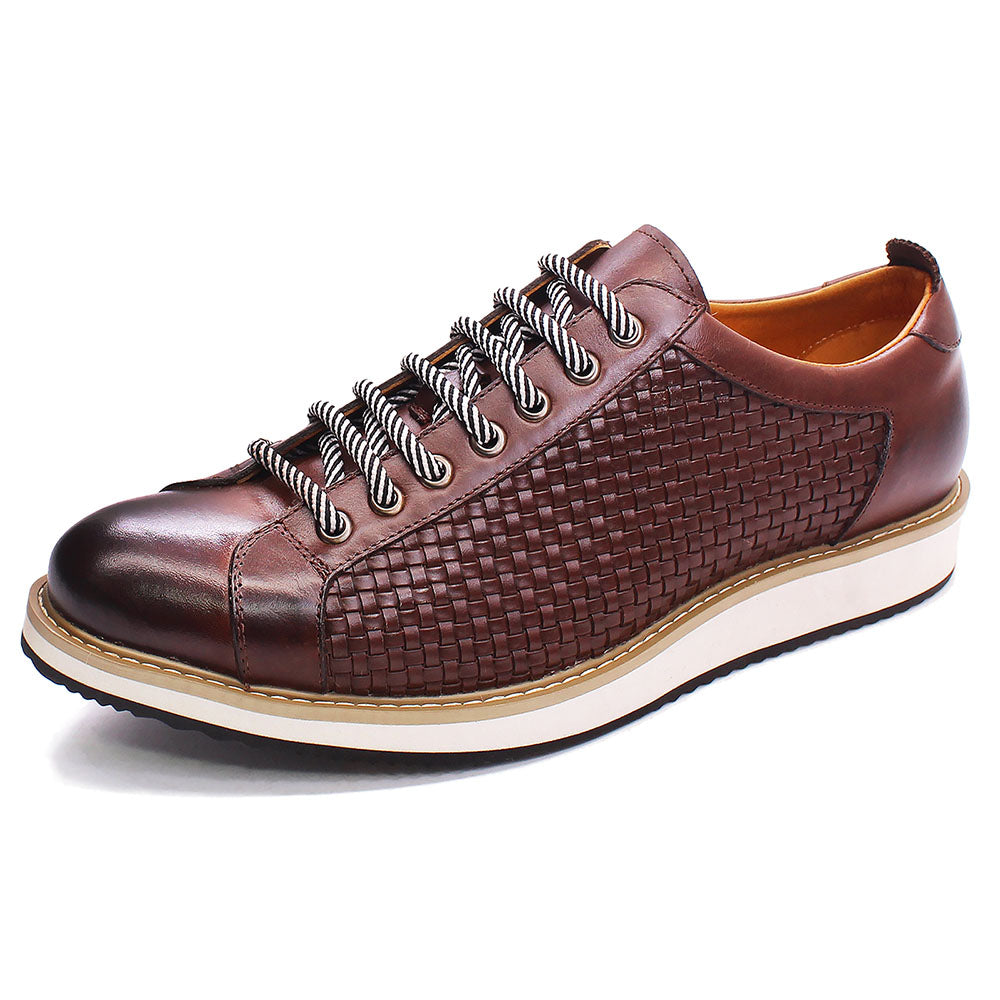Men's Premium Leather Business Sneakers - skyjackerz