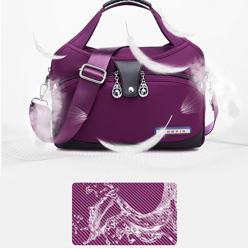 Red Wine Women's Leather Crossbody Purse - Do-It-All Handbag - skyjackerz