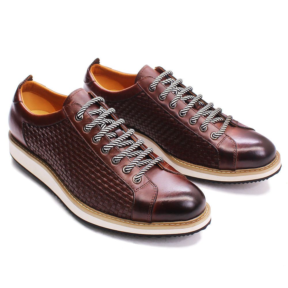 Men's Premium Leather Business Sneakers - skyjackerz