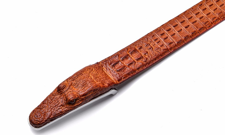 Men's Stylish Crocodile Leather Belt - skyjackerz