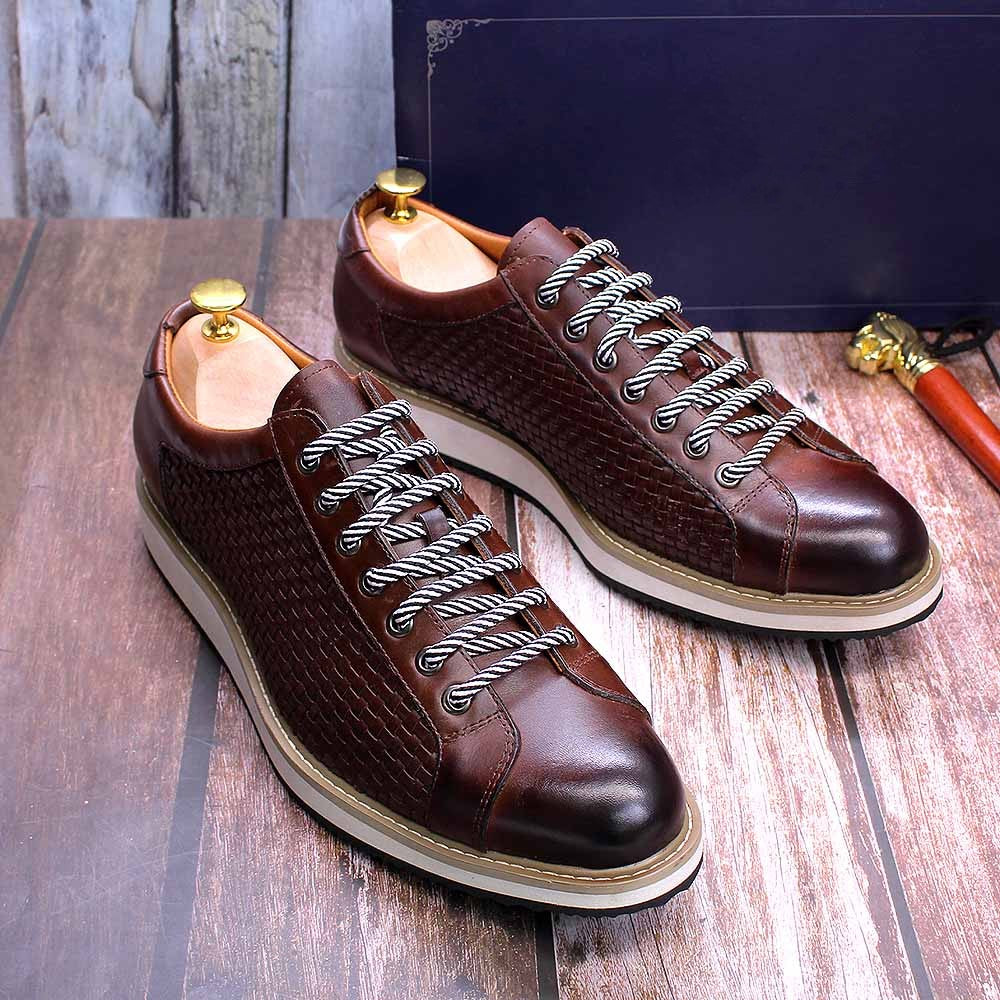 Men's Premium Leather Business Sneakers - skyjackerz