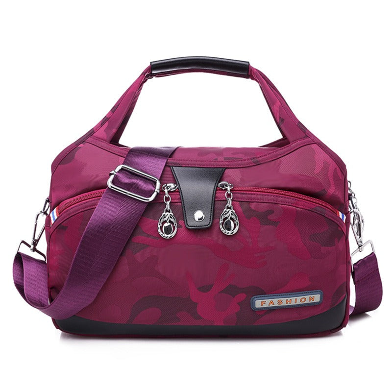 Red Wine Women's Leather Crossbody Purse - Do-It-All Handbag - skyjackerz