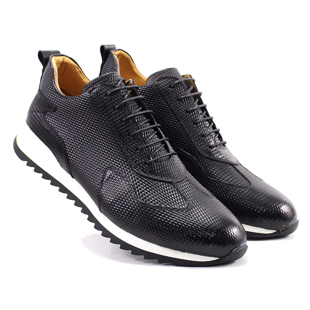 Handcrafted Genuine Leather Oxford Sneakers - skyjackerz
