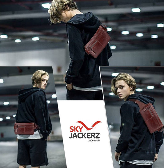 Men's Leather Lightweight Shoulder Bag - skyjackerz