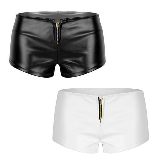 Women Black Low Waist Club Short - skyjackerz