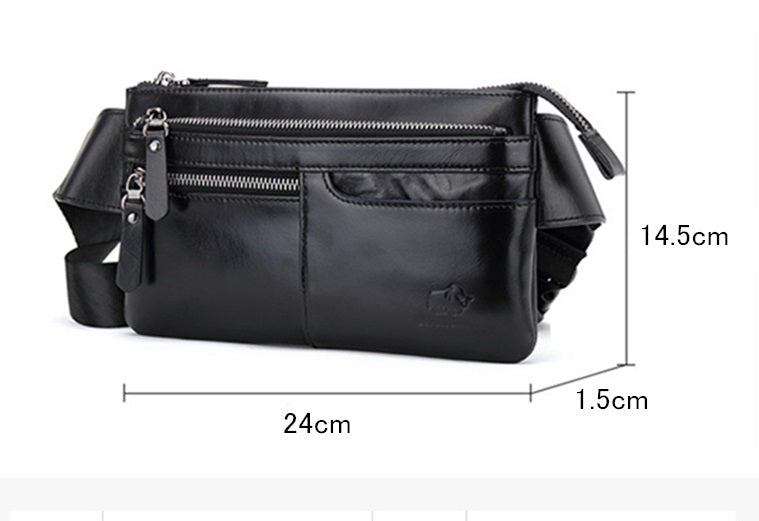 Men's Leather Lightweight Shoulder Bag - skyjackerz