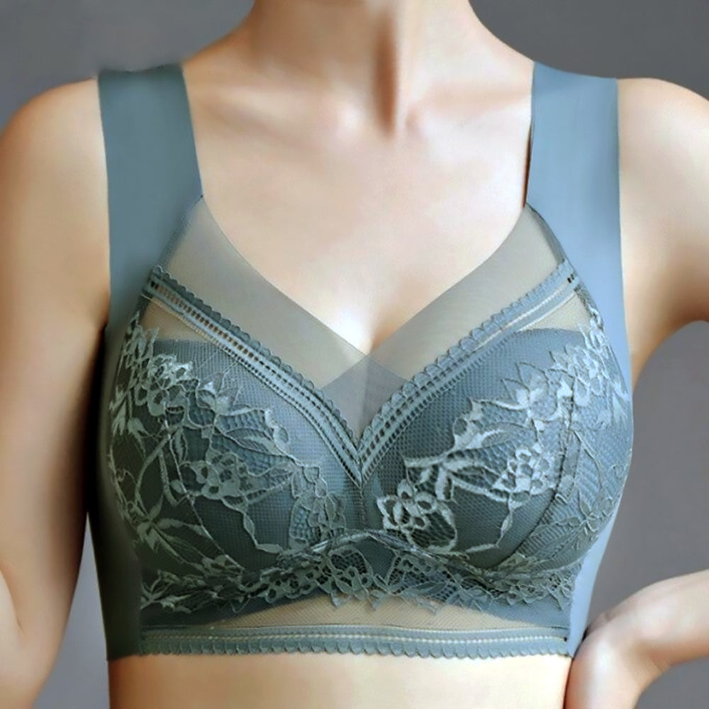 3 Pcs Women's Seamless Lace Push-Up Bra Set - skyjackerz