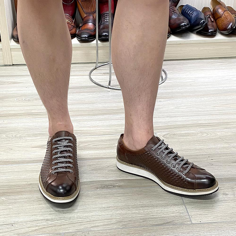 Men's Premium Leather Business Sneakers - skyjackerz