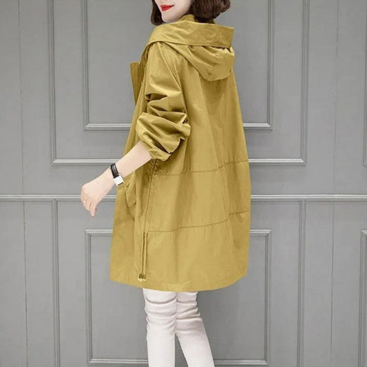 Women's Urban Mid-Length Windbreaker - skyjackerz