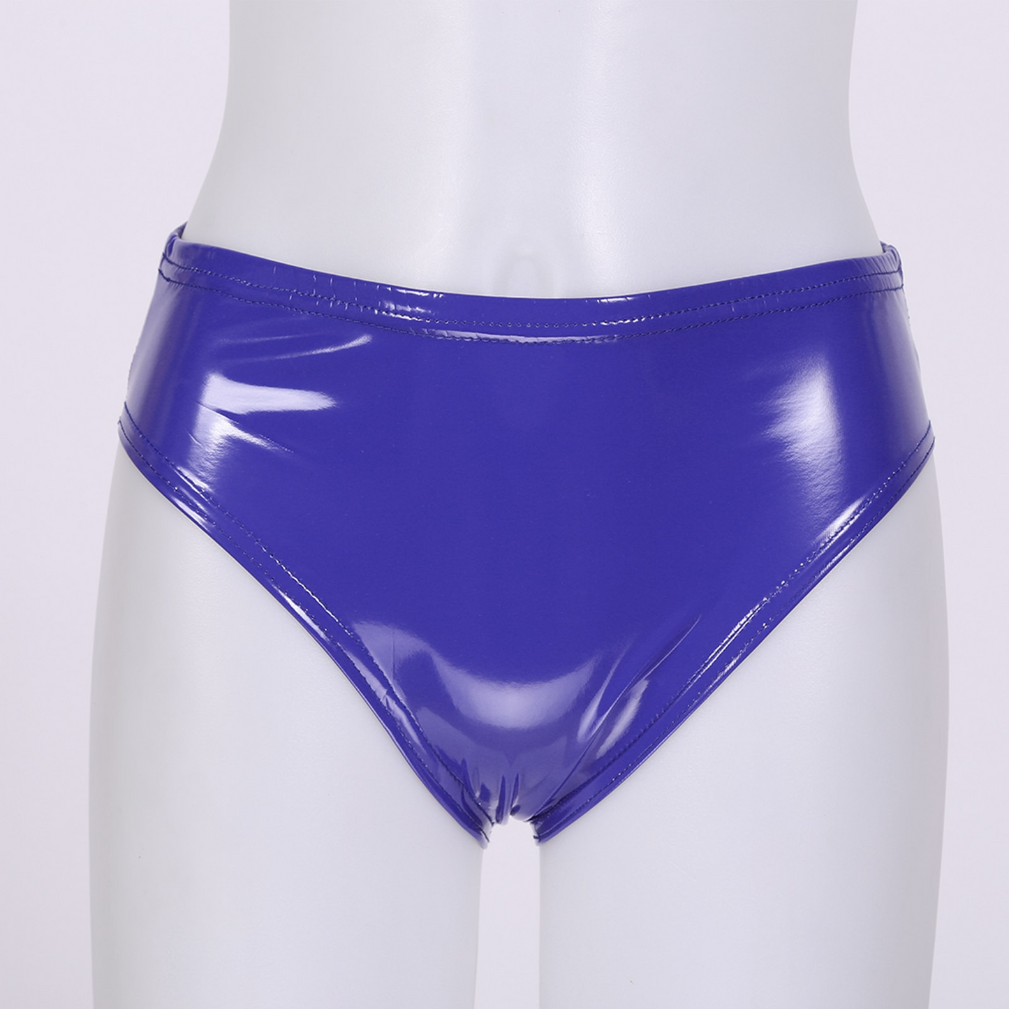 Blue / S Women's Latex Lingerie Panties - skyjackerz