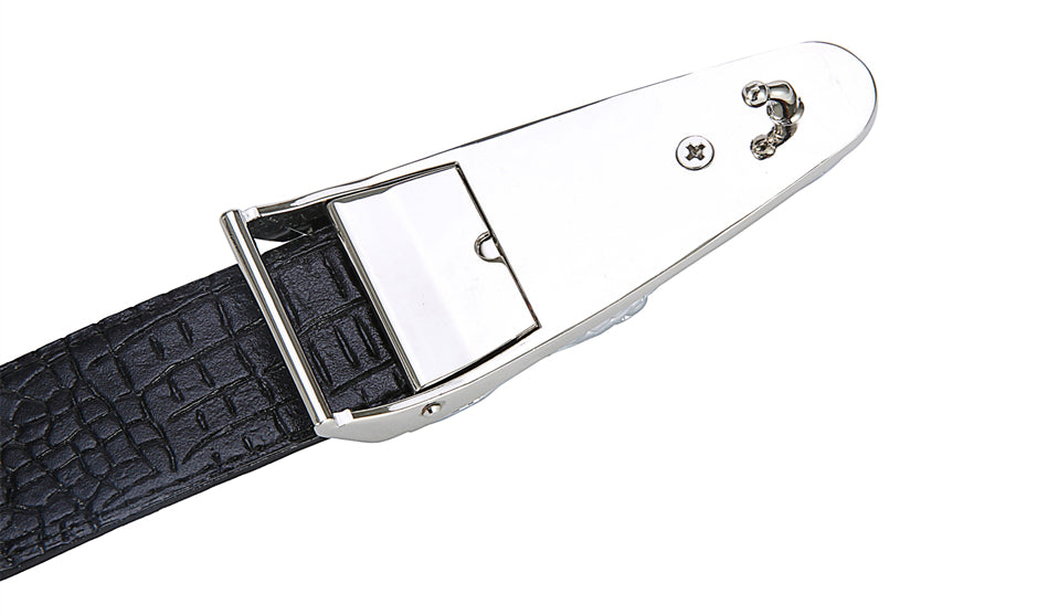 Men's Stylish Crocodile Leather Belt - skyjackerz