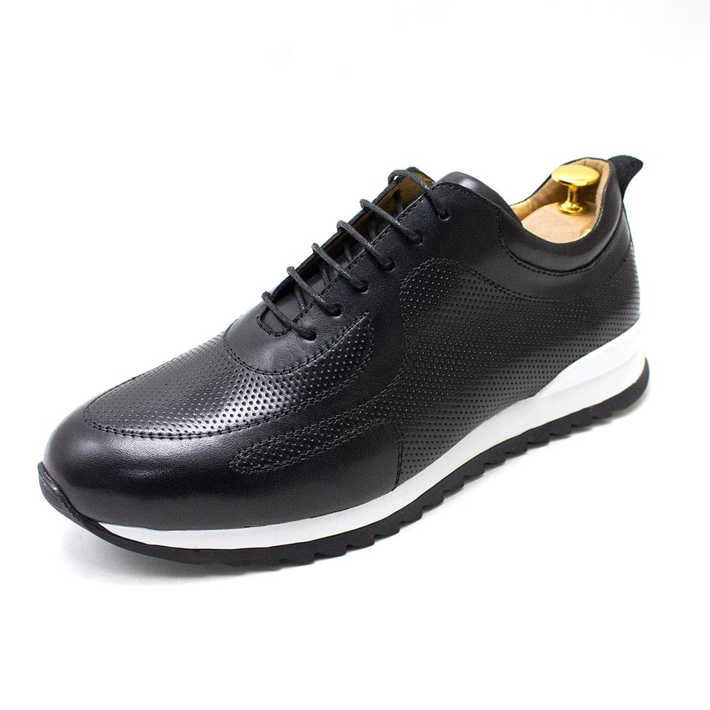 Men's Leather Lace-Up Sneakers - skyjackerz