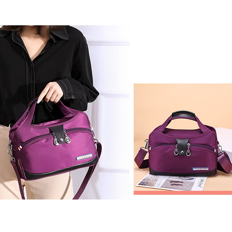 Red Wine Women's Leather Crossbody Purse - Do-It-All Handbag - skyjackerz