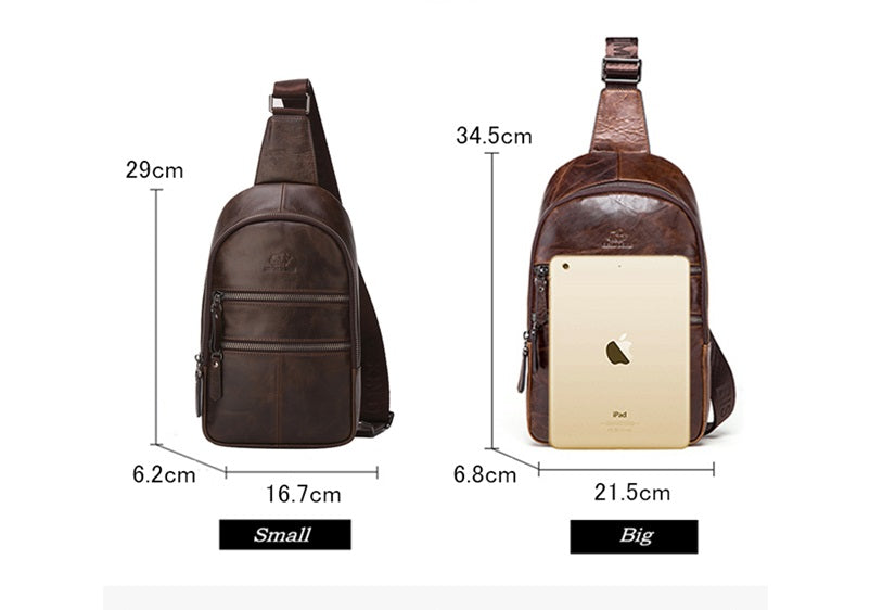 Men's Leather Multifunctional Shoulder Bag - skyjackerz