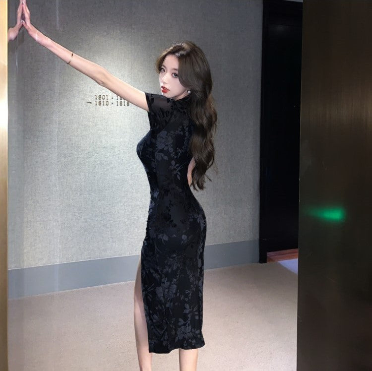 Women Sexy Spaghetti Strap Cheongsam - skyjackerz