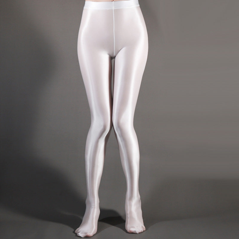 Light Purple / M Women's Shiny Satin Sport Stockings - skyjackerz