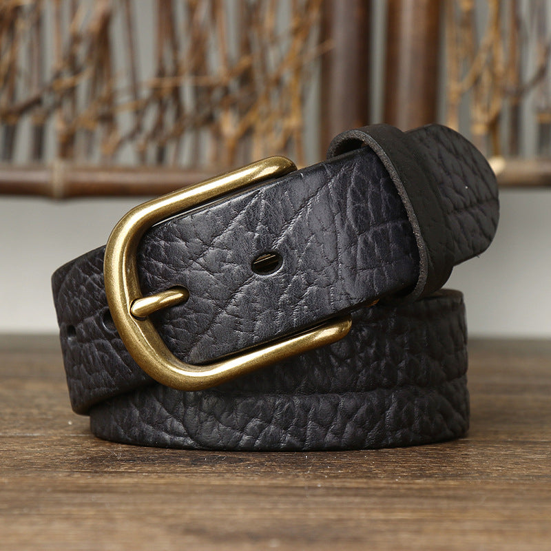 Embossing Retro Cowboy Leather Belt For Men - skyjackerz
