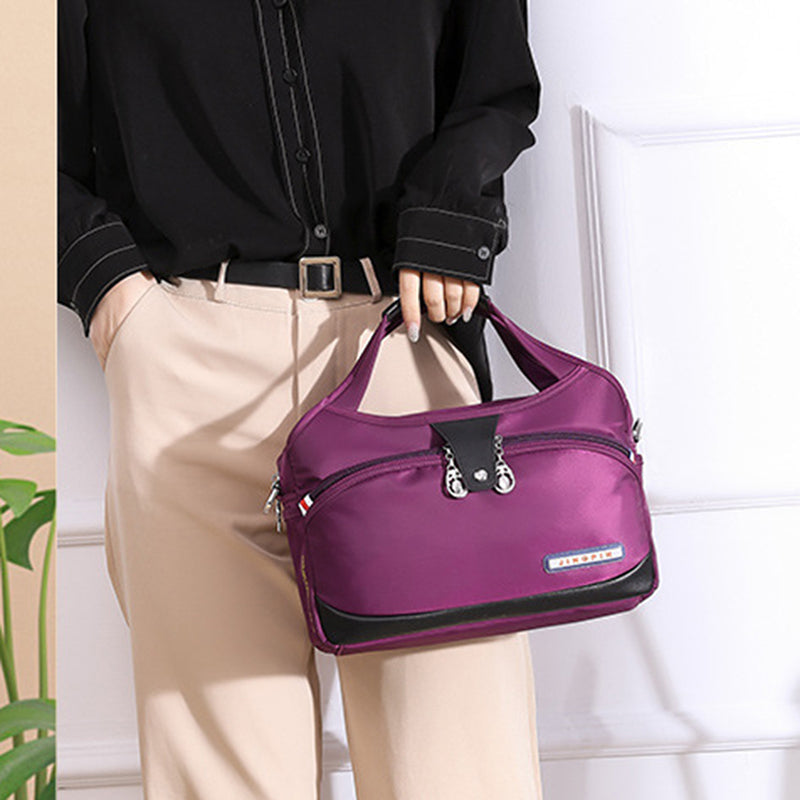 Red Wine Women's Leather Crossbody Purse - Do-It-All Handbag - skyjackerz