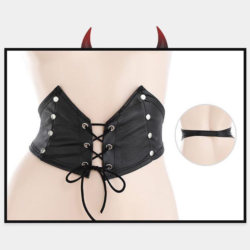 Black / One Size Women's Dark Night Demon Outfit - skyjackerz
