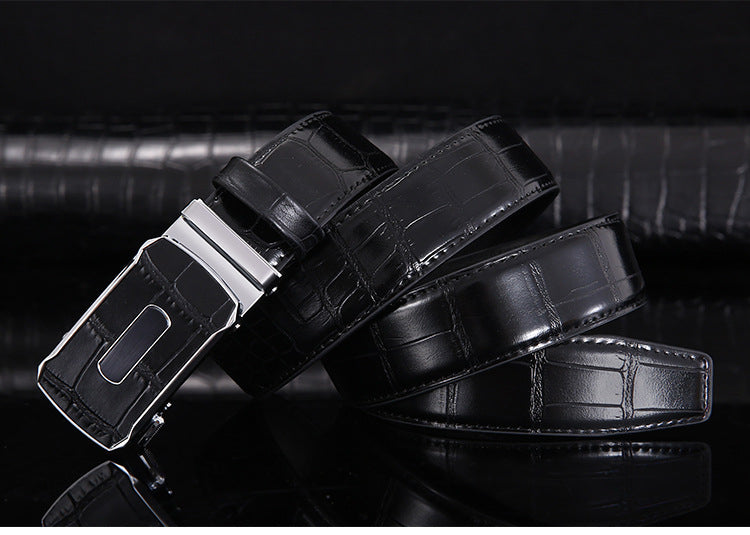 Men's Designer Automatic Leather Belt - skyjackerz