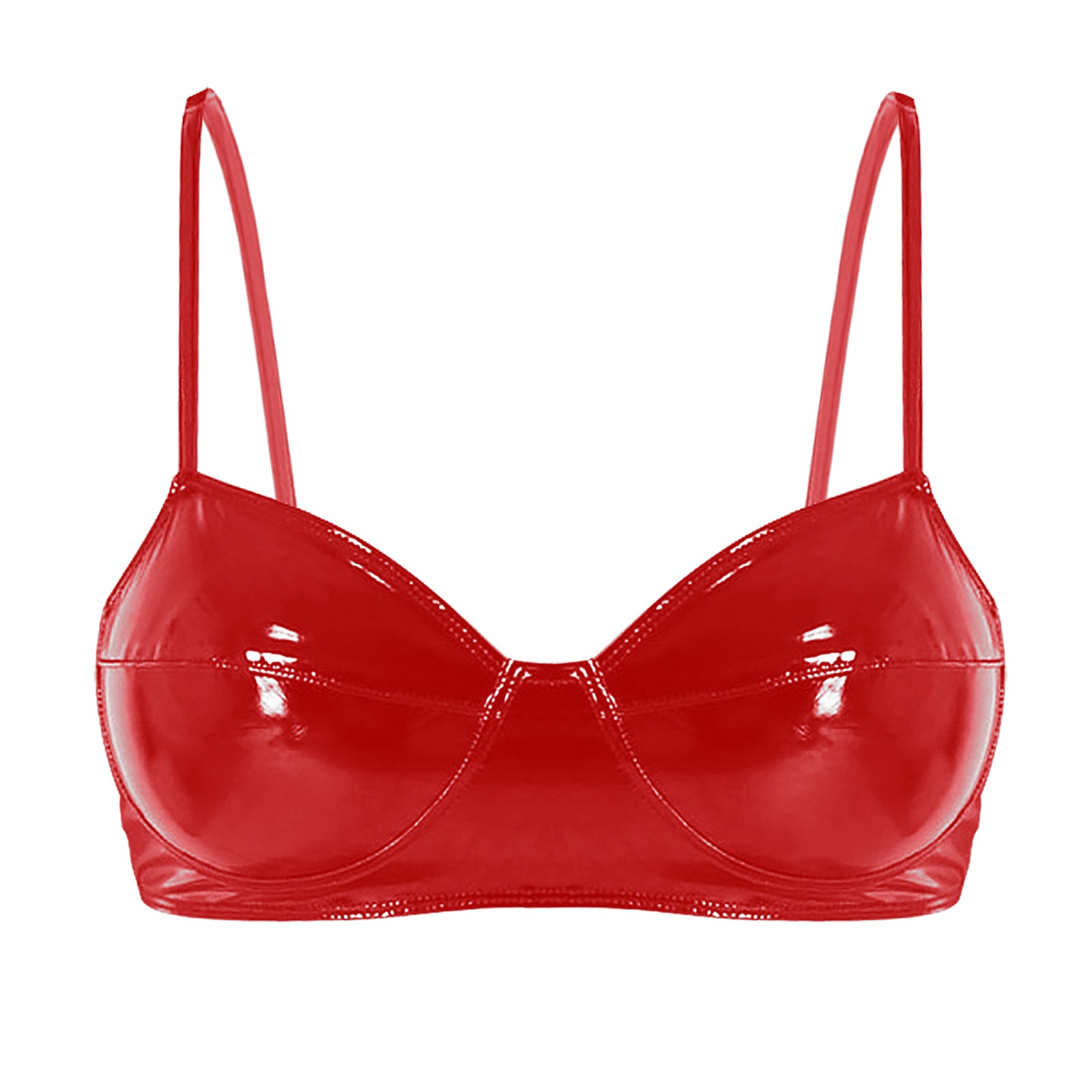 Women's Leather High Cut Party Outfit - skyjackerz