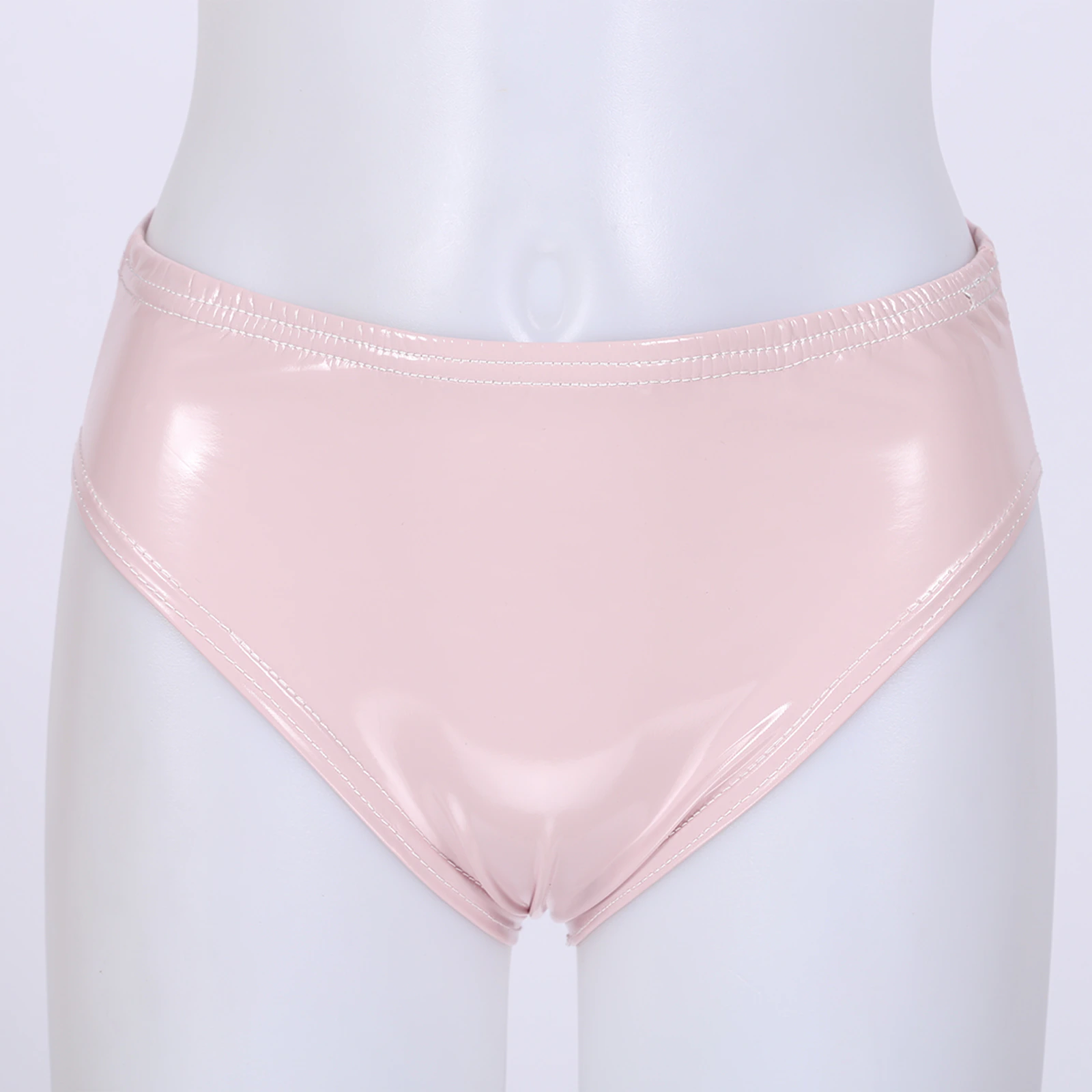 Pink / S Women's Latex Lingerie Panties - skyjackerz