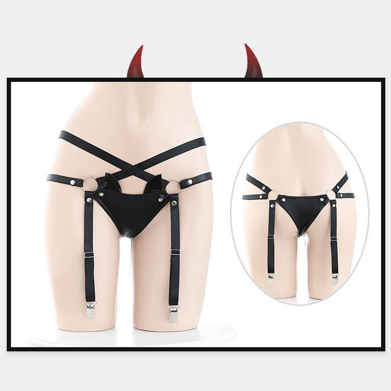Black / One Size Women's Dark Night Demon Outfit - skyjackerz