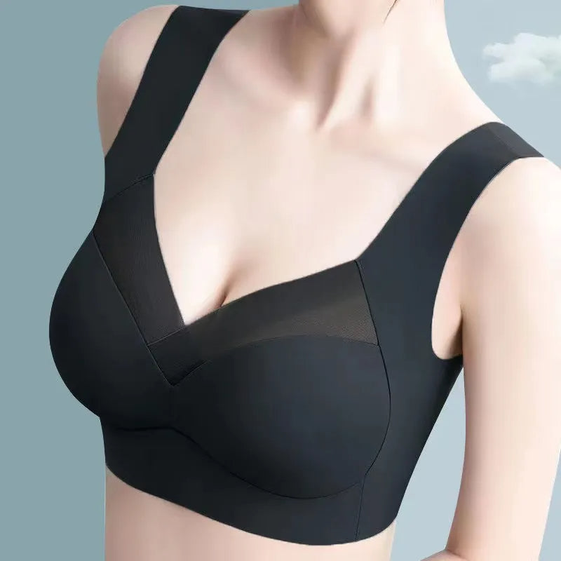 Night Black / L / One-Size 3Pcs Push Up Woman Bralette Set - skyjackerz
